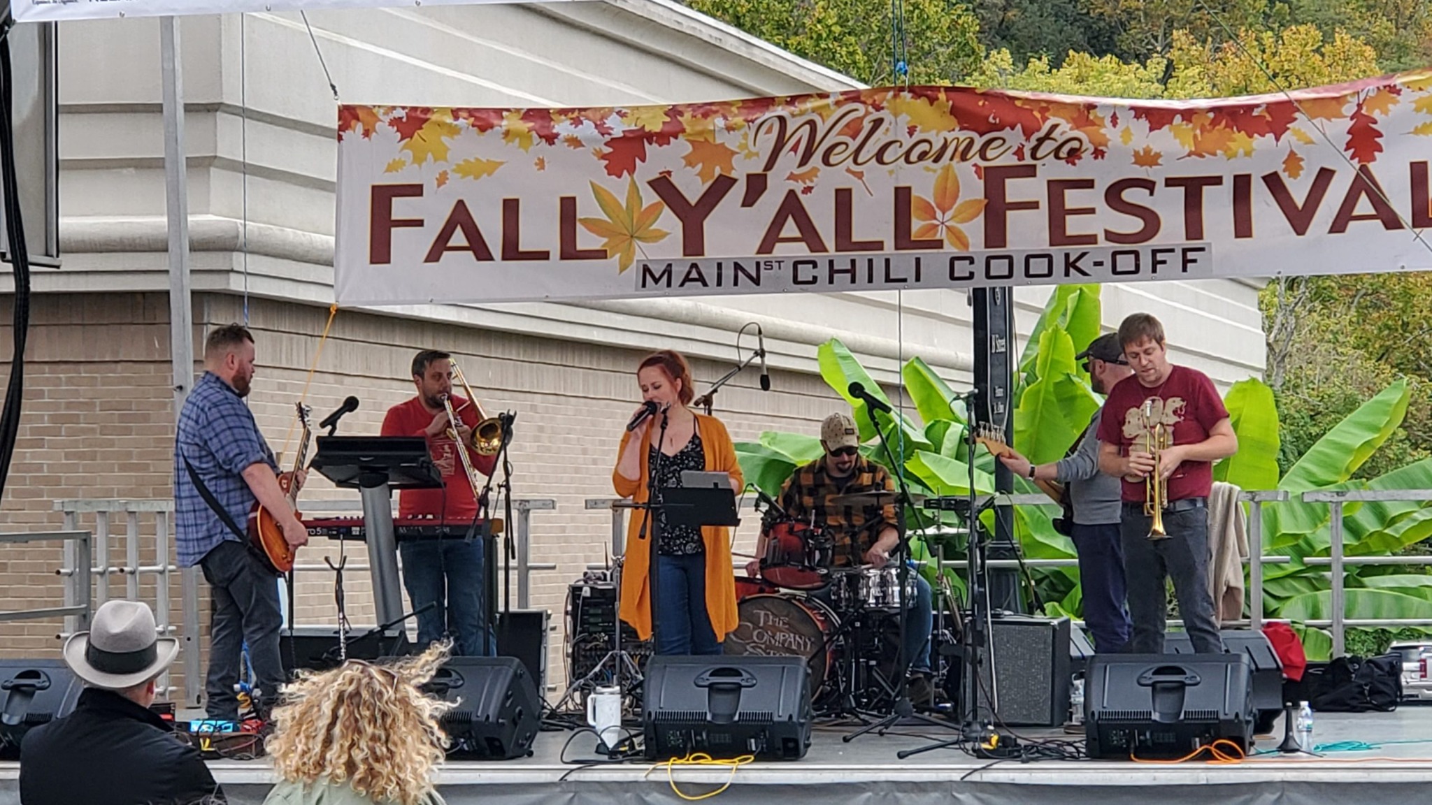A band performing during Fall Y'all